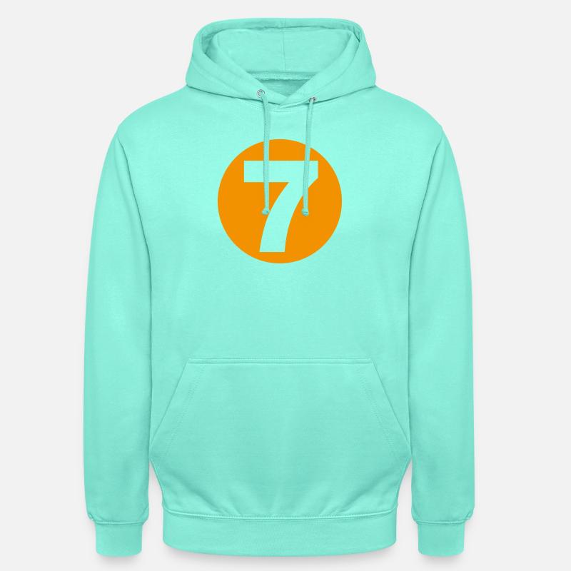 7 Boule de billard - Sweat-shirt à capuche unisexe - menthe