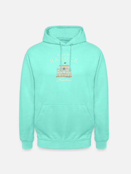 Mannheim, Palais baroque, Bade-Wurtemberg - Sweat-shirt à capuche unisexe - menthe