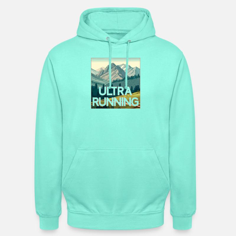 Ultra en cours d’exécution - Sweat-shirt à capuche unisexe - menthe