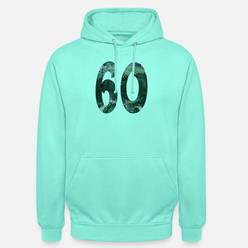 FUTUR NUMÉRO 60 - 60E ANNIVERSAIRE - Sweat-shirt à capuche unisexe - menthe