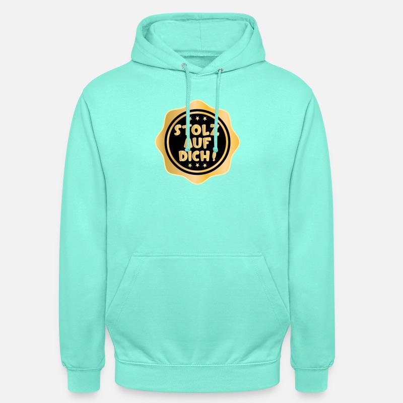 STOLZ AUF DICH SPRÜCHE - Unisex Hoodie - Mint