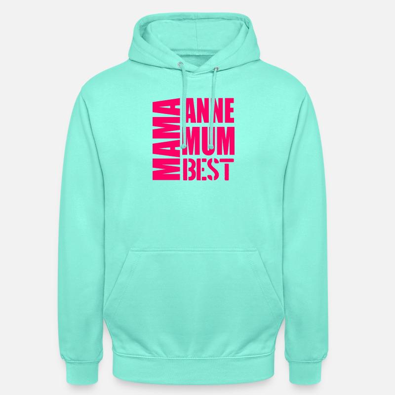 Fête des mères Multilinguisme - Sweat-shirt à capuche unisexe - menthe