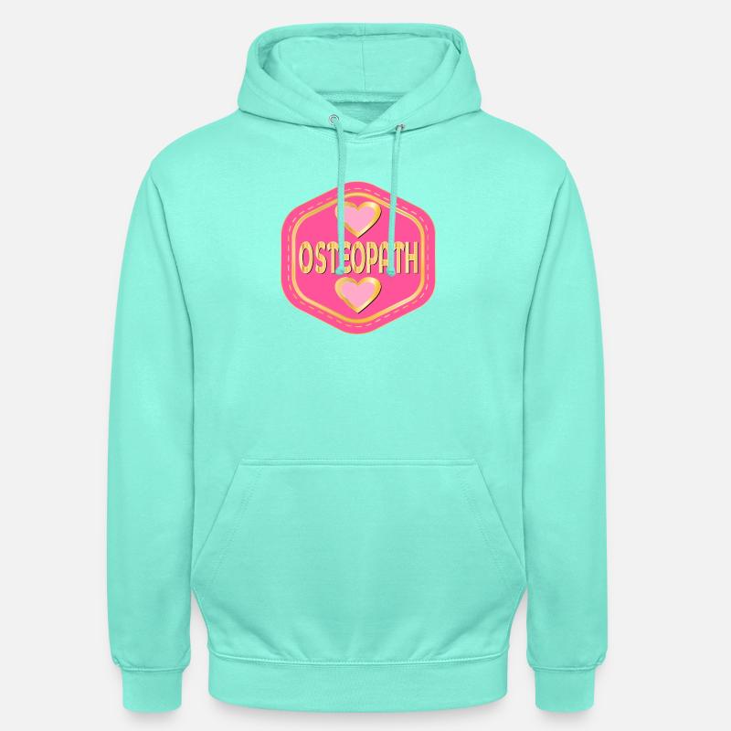 HERZ-OSTEOPATH - Unisex Hoodie - Mint