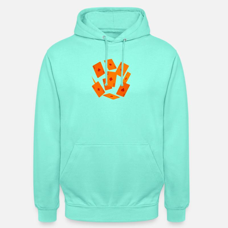 Cartes à jouer As Orange - Sweat-shirt à capuche unisexe - menthe