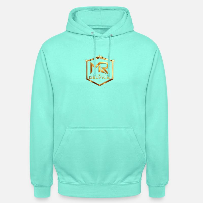 Emblème doré MR Delvice - Sweat-shirt à capuche unisexe - menthe