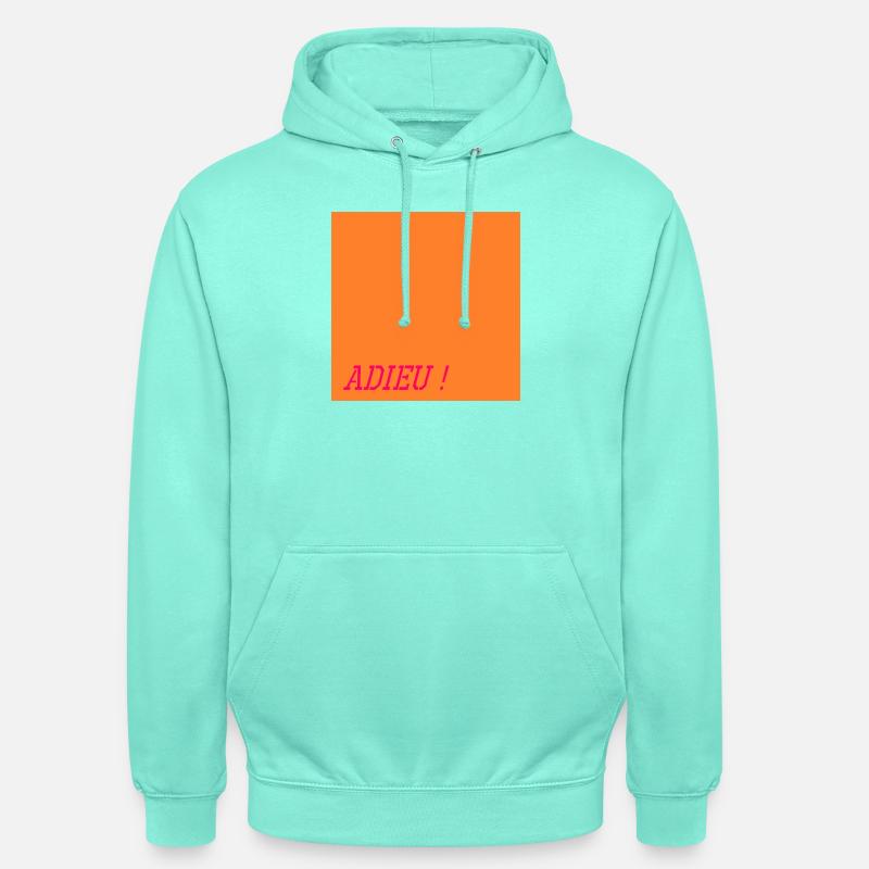 Mots d'adieu - Sweat-shirt à capuche unisexe - menthe