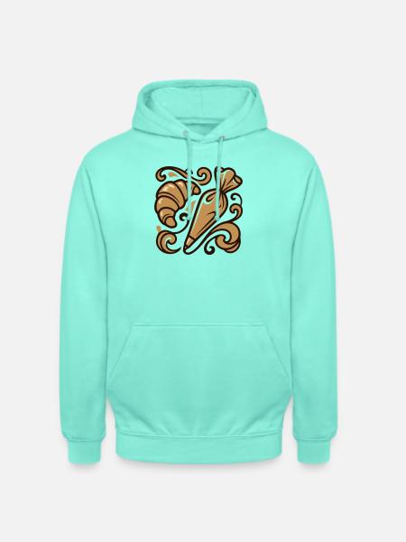 Croissant Spritzbeutel Icon - Unisex Hoodie - Mint