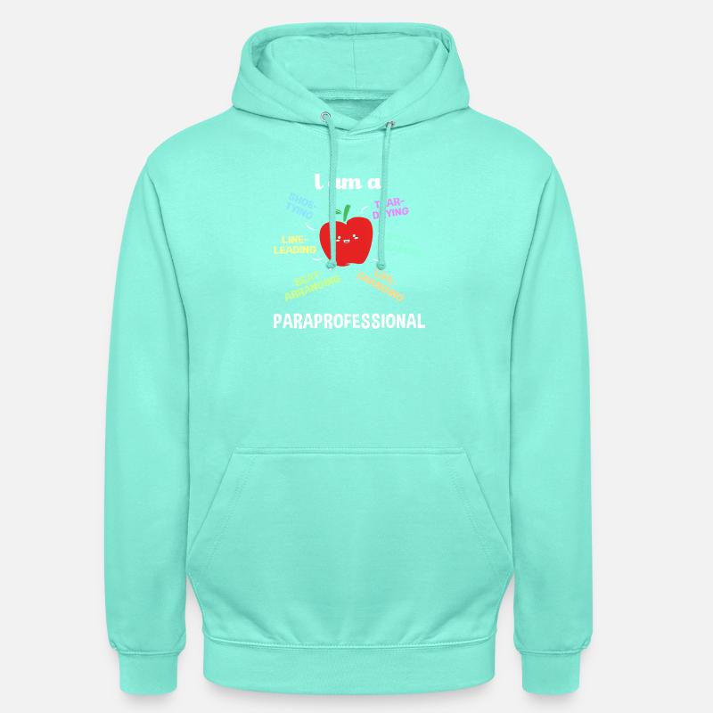 Assistante enseignante paraprofessionnelle paraéducatrice - Sweat-shirt à capuche unisexe - menthe