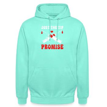 Blood donor Blood donation Blood donation - Unisex Hoodie - mint - Front - AI Model Male 185 light (185cm) & AI Model Female 180 light (180cm)