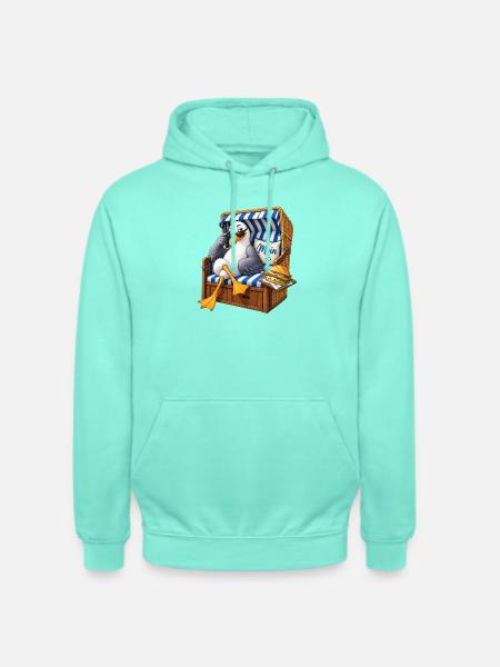 Strandvogel im Strandkorb - Unisex Hoodie - Mint