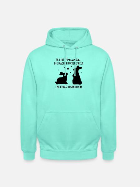Freunde Hasen Leben - Unisex Hoodie - Mint
