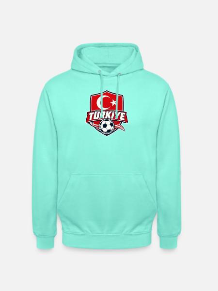 Türkei Fußball - Unisex Hoodie - Mint