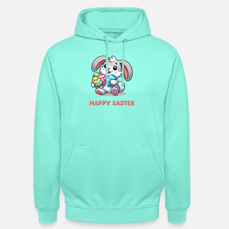 Bunny Easter Bunny Comic - Unisex Hoodie - mint