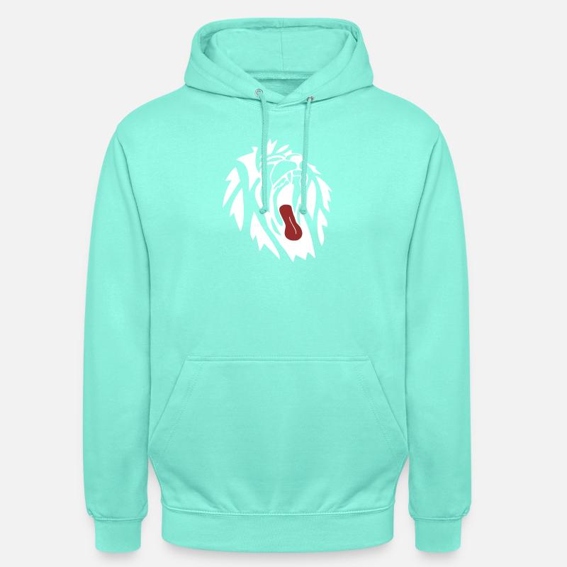 Löwe gähnend - Unisex Hoodie - Mint