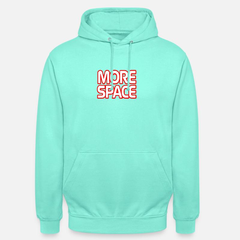 Plus de texte néon spatial - Sweat-shirt à capuche unisexe - menthe