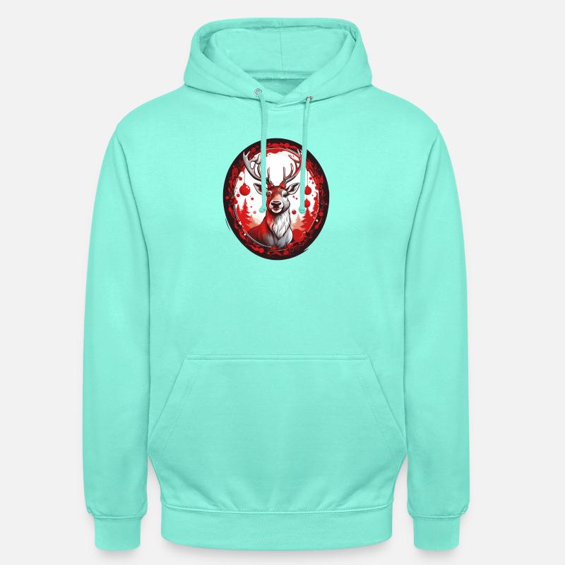 Rodolphe le renne - Sweat-shirt à capuche unisexe - menthe
