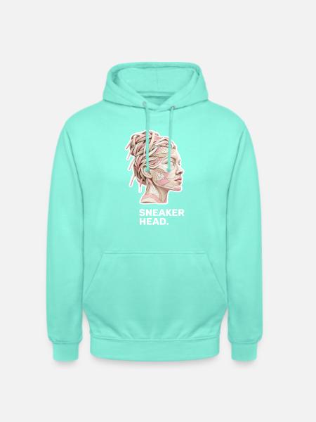 Weibliche Sneakerhead – Sneaker-Girl - Unisex Hoodie - Mint