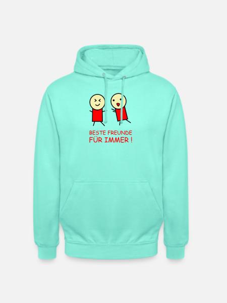 Beste Freunde Für Immer Duo - Unisex Hoodie - Mint