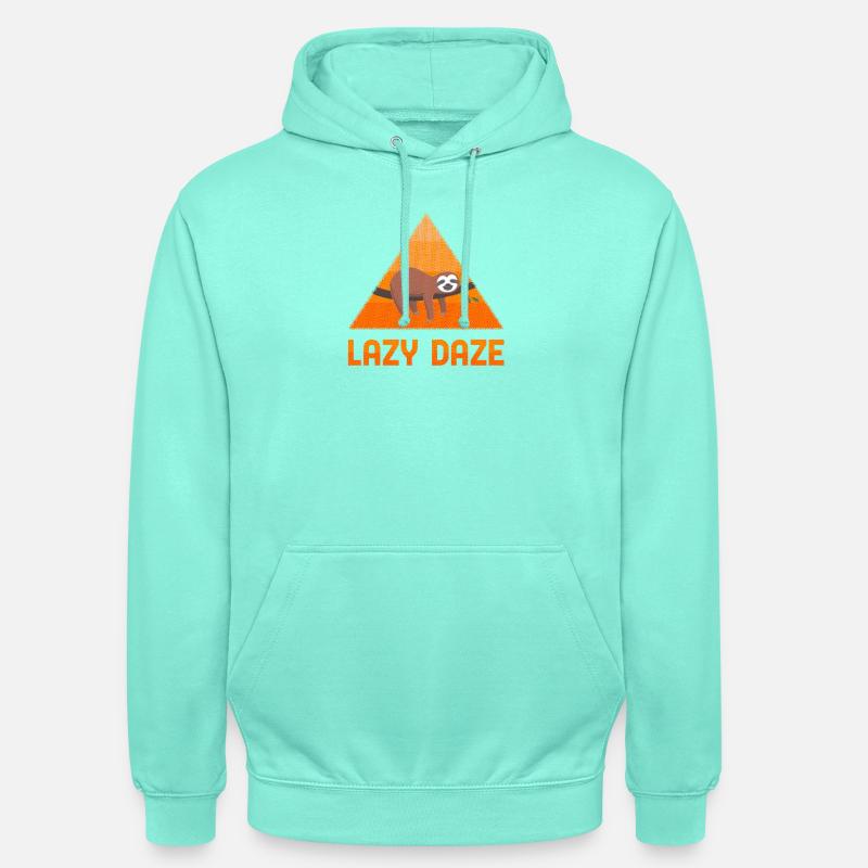 Lazy Daze Sloth Rétro Chill Vibes - Sweat-shirt à capuche unisexe - menthe