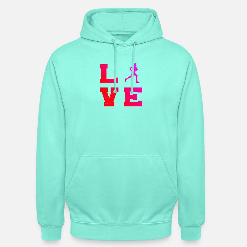 Geschenkidee für einen Running mit Running - Unisex Hoodie - Mint