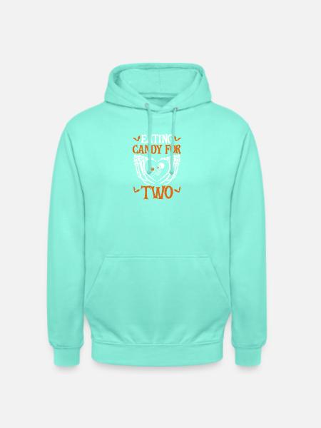 Funny Halloween Pumpkin Pregnancy - Unisex Hoodie - Mint