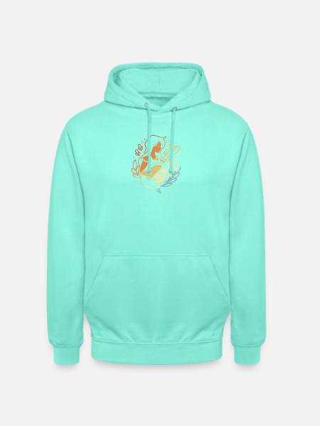 Comic Art Banjospielerin - Unisex Hoodie - Mint