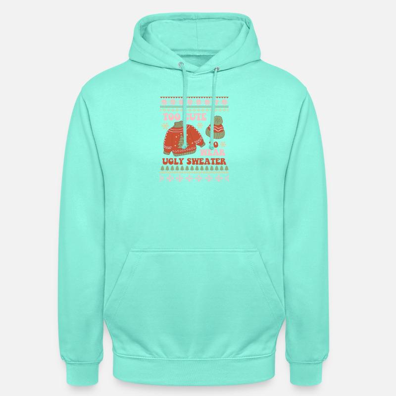 Hässlicher Weihnachtspullover - Unisex Hoodie - Mint