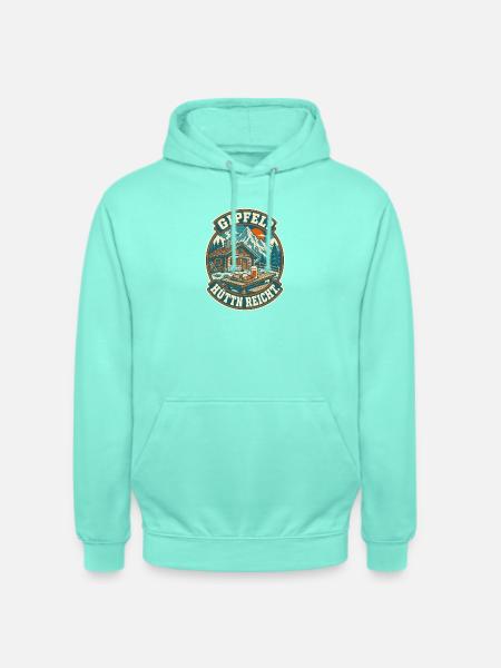Gipfel Hüttn reicht Berghütte - Unisex Hoodie - Mint