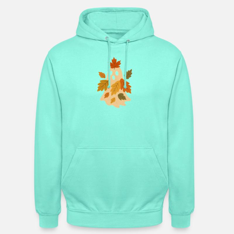 Herbstgeist mit Blättern - Unisex Hoodie - Mint