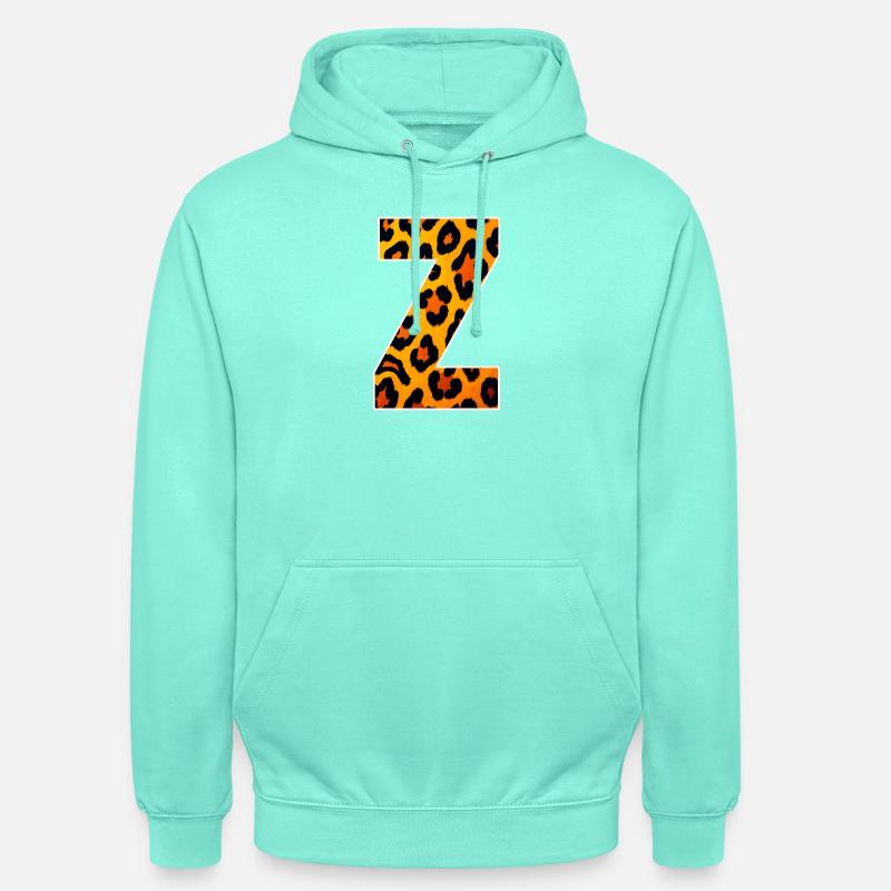 Impression Leopard Z7 - Sweat-shirt à capuche unisexe - menthe