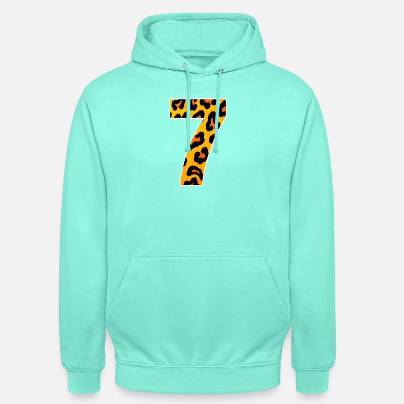 Leopard 7 Neon Muster - Unisex Hoodie - Mint