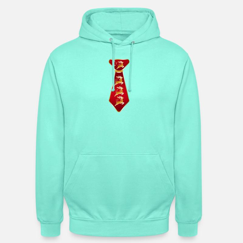 Cravate festive silhouette de renne - Sweat-shirt à capuche unisexe - menthe
