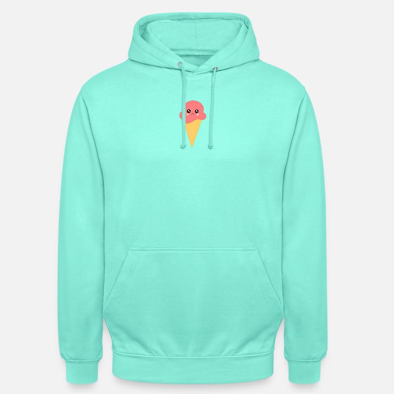 Eis Eiscreme Erdbeereis - Unisex Hoodie - Mint