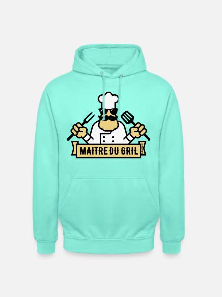 Grill Master (Grill / BBQ / BBQ / 3C) - Unisex Hoodie - mint