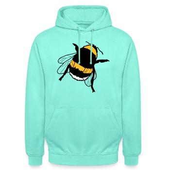 Hummel - Unisex Hoodie - Mint - Vorne - AI Model Male 185 light (185cm) & AI Model Female 180 light (180cm)