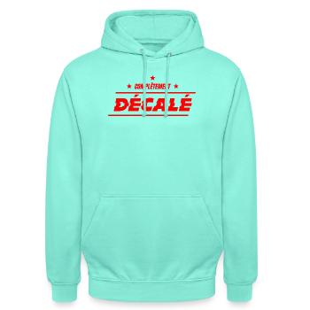 COMPLETELY OFFBEAT! - Unisex Hoodie - mint - Front - AI Model Male 185 light (185cm) & AI Model Female 180 light (180cm)
