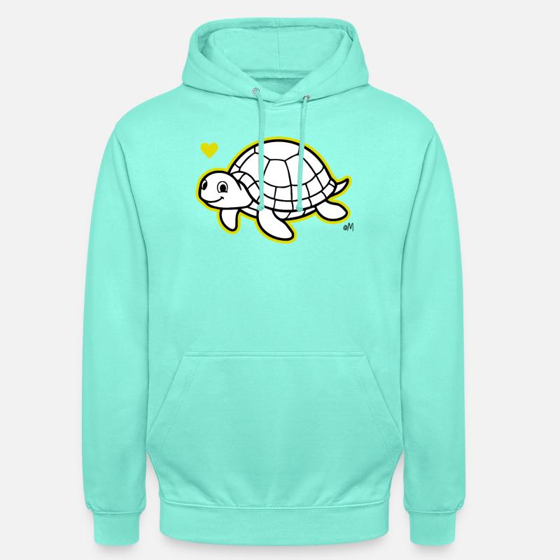 Max_the_turtle - Sweat-shirt à capuche unisexe - menthe