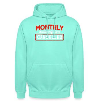 Hysterectomy uterus uterus ovary - Unisex Hoodie - mint - Front - AI Model Male 185 light (185cm) & AI Model Female 180 light (180cm)