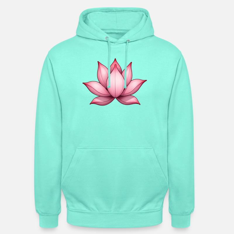 Nénuphar fleur de lotus - Sweat-shirt à capuche unisexe - menthe