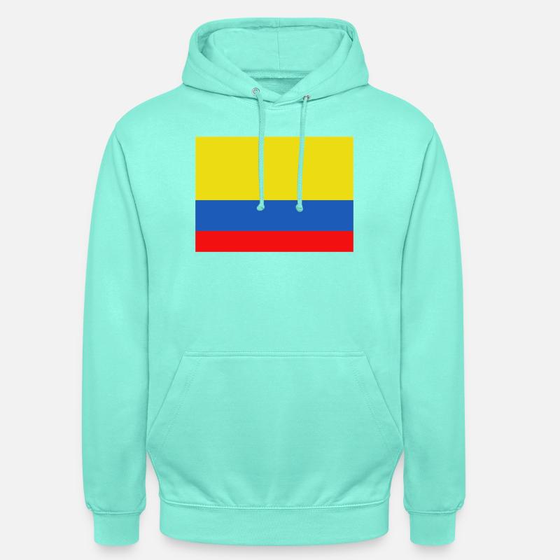 Drapeau de la Colombie - Sweat-shirt à capuche unisexe - menthe