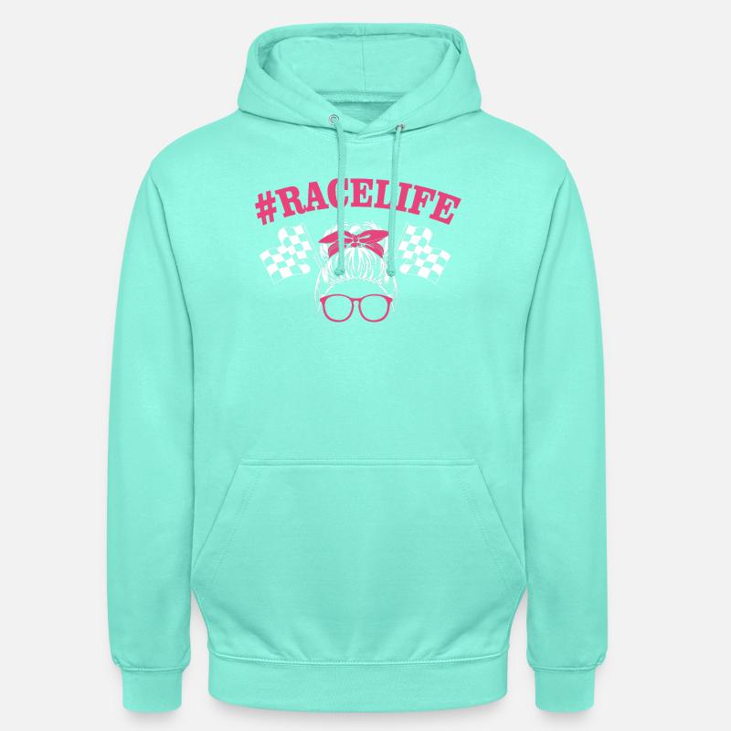 Course de dragsters - Sweat-shirt à capuche unisexe - menthe