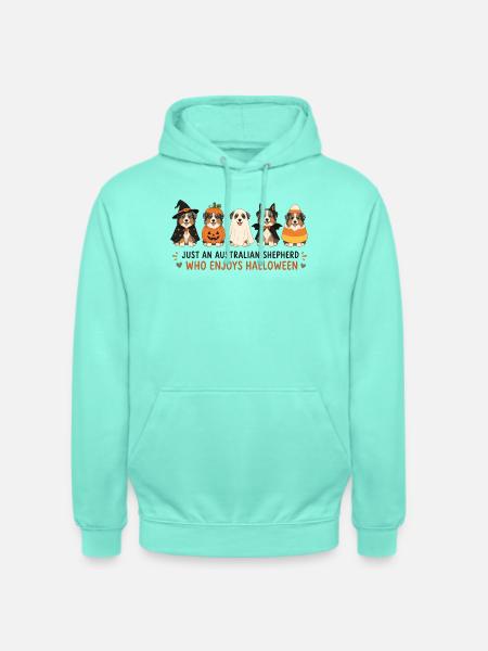 Halloween Aussie Shepherd Crew - Unisex Hoodie - Mint