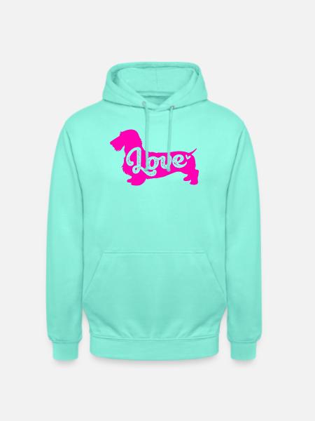 Dachshund Rauhaardackel - Unisex Hoodie - Mint