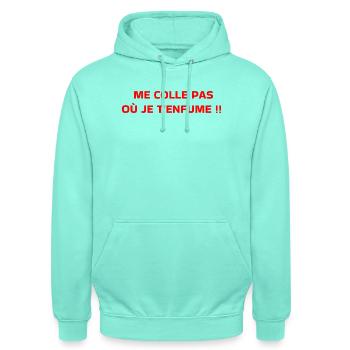 Diesel - Unisex Hoodie - Mint - Vorne - AI Model Male 185 light (185cm) & AI Model Female 180 light (180cm)