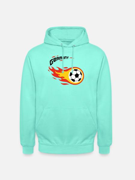 Fußball Fanshirt Deutschland Germany Komet - Unisex Hoodie - Mint