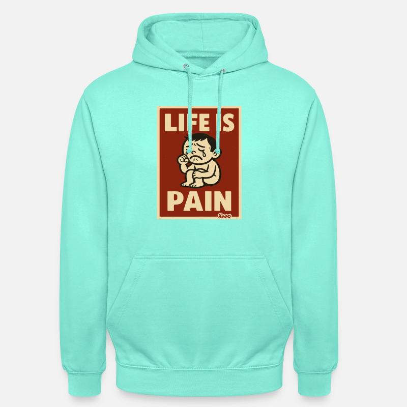La vie, c’est la douleur - Sweat-shirt à capuche unisexe - menthe