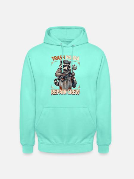 Trash Panda Reparatur Crew - Unisex Hoodie - Mint