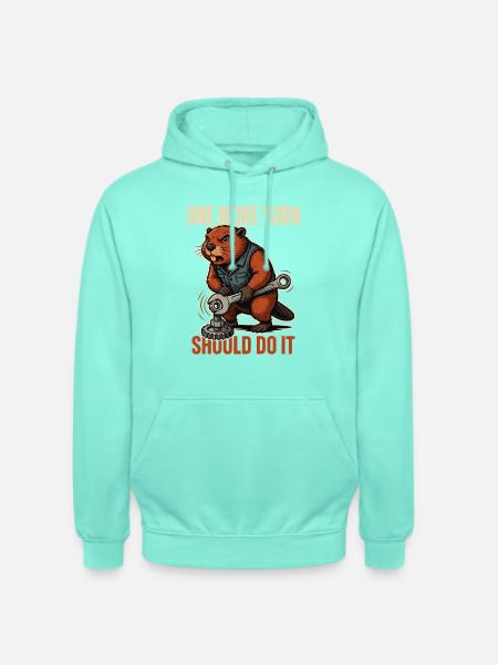 Mechaniker Biber - Unisex Hoodie - Mint