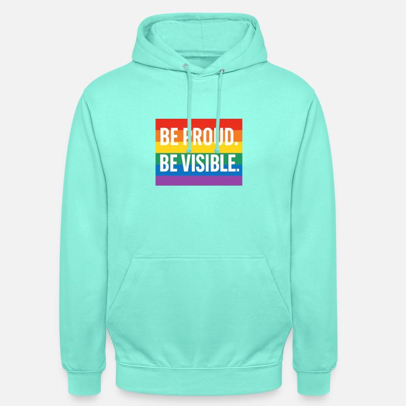 Rainbow Pride Statement Design - Unisex Hoodie - mint