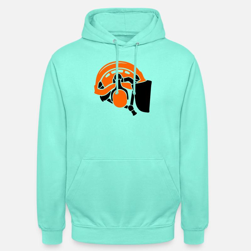 Forsthelm Baumpflege Waldarbeiter Holzfäller - Unisex Hoodie - Mint
